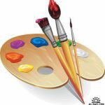 Игра Рисовать красками 