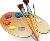 Игра Рисовать красками 