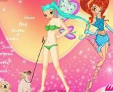 Игра Винкс 20: выгул собак