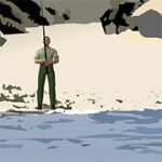 Игра Рыбалка с пляжа